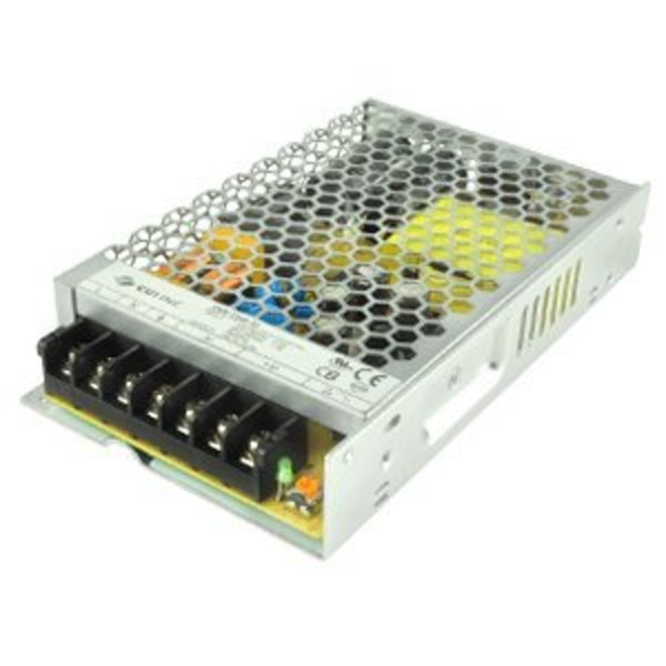 Cui Inc AC to DC Power Supply, 88 to 264V AC, 48V DC, 153.6W, 3.2A, Chassis VGS-150B-48